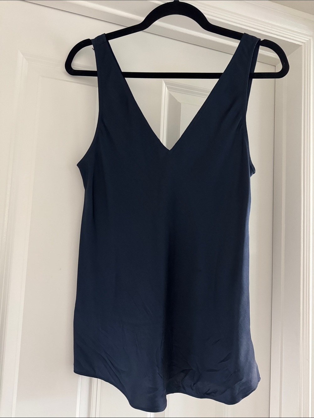 J. Crew Navy V-Neck Sleeveless Camisole